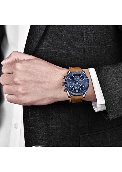 Kahverengi Gümüş Mavi B Benyar 2021 Yeni Erkek Izle Iş Tam Çelik Kuvars Üst Marka Lüks Rahat Su Geçirmez Spor Erkek Kol Saati Relogio Masculino (Yurt Dışından) modelleri