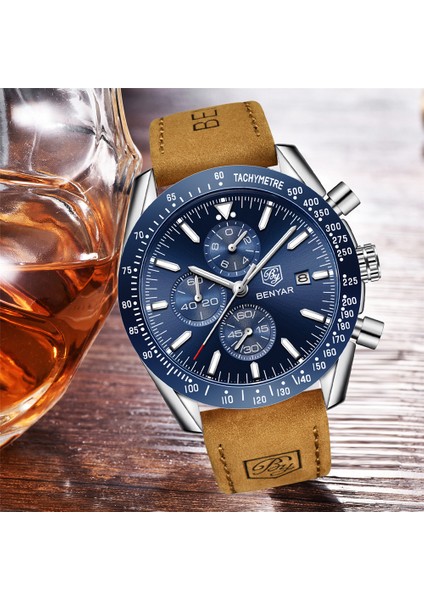 Kahverengi Gümüş Mavi B Benyar 2021 Yeni Erkek Izle Iş Tam Çelik Kuvars Üst Marka Lüks Rahat Su Geçirmez Spor Erkek Kol Saati Relogio Masculino (Yurt Dışından) indirimleri