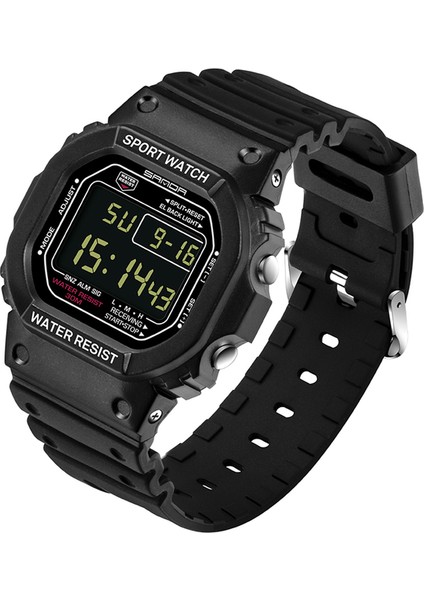 Yükseltme Siyah Sanda Erkekler Dijital Saat Erkek Spor Saatleri Çok Fonksiyonlu Alarm Su Geçirmez Elektronik Saat Askeri Saat Reloj Hombre 329 (Yurt Dışından)