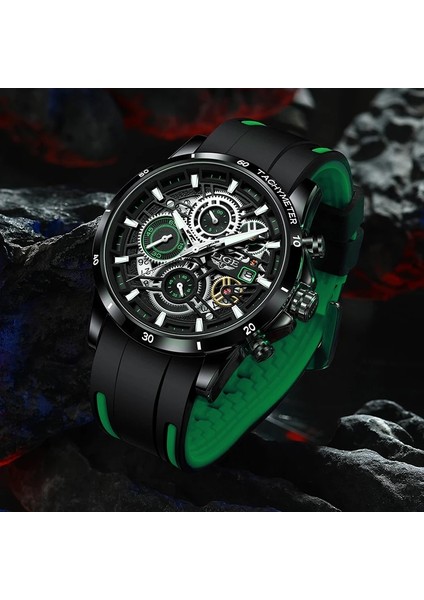 Gümüş Siyah Lıge Marka Izle Erkekler Silikon Spor Saatler Erkek Ordu Askeri Kuvars Kol Saati Chronograph Erkek Saat Relogio Masculino + Kutusu (Yurt Dışından) indirimleri