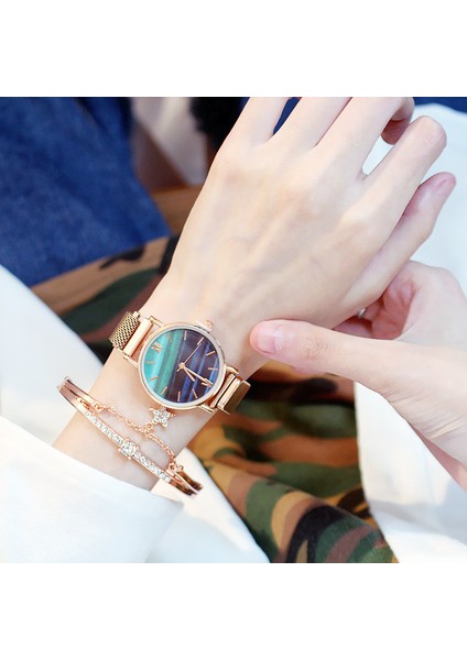 Sadece Izle Lüks Izle Kadınlar Gül Altın Su Matkap Bilezik Izle Takı Bayanlar Kadın Saat Rahat Kuvars Saatı Relojes Para Mujer (Yurt Dışından) fiyatları