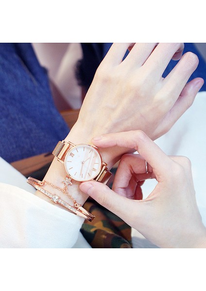 Sadece Izle Lüks Izle Kadınlar Gül Altın Su Matkap Bilezik Izle Takı Bayanlar Kadın Saat Rahat Kuvars Saatı Relojes Para Mujer (Yurt Dışından) fırsatları