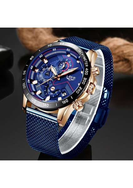 Gül Altın Mavi 2021 Yeni Moda Rahat Erkek Saatler Aydınlık Lıge Üst Marka Lüks Kol Saati Kuvars Saat Mavi Erkekler Için Izle Relogio Masculino (Yurt Dışından) fiyatları