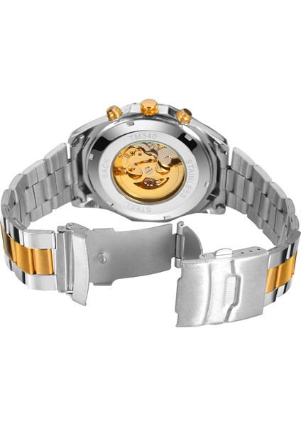 Siyah Gül Forsining Mekanik Izle Erkekler Altın Otomatik Erkek Saatler Su Geçirmez Aydınlık Adam Kol Saati Relogio Masculino (Yurt Dışından) indirimleri