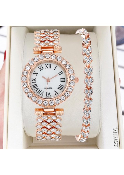 Rose Gold Yeni Stok!!kadın Bilezik Saatler Çelik Kemer Aşk Çelik Kemer Taklidi Kuvars Kol Saati Kadınlar Için Lüks Moda Izle (Yurt Dışından) fiyatları