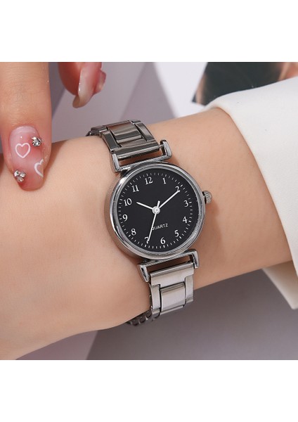 Gül Altın Siyah 2 Moda Kadınlar Basit Saatler Gümüş Yuvarlak Arama Bilezik Izle Bayanlar Iş Gündelik Elbise Saat Kuvars Kol Saati Reloj Mujer (Yurt Dışından) modelleri