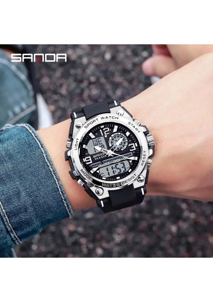 6024 Mavi Sanda Spor Erkek Saatleri Lüks Askeri Kuvars Elektronik Saatler Darbeye Dayanıklı Su Geçirmez Dijital Kol Saati Relogio Masculino (Yurt Dışından) indirimleri