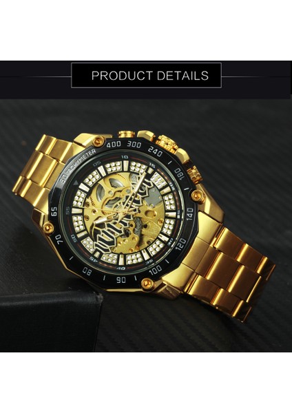 Gümüş Sıyah Altın Izle Erkekler Askeri Erkek Saatler Top Marka Lüks 2021 Otomatik Mekanik Kol Saati Kazanan Erkek Saat Yeni Orologio Uomo (Yurt Dışından) modelleri