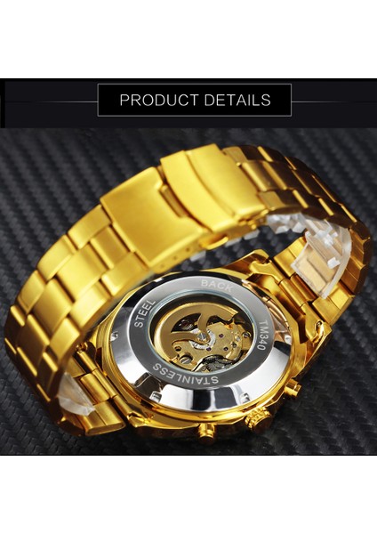 Gümüş Sıyah Altın Izle Erkekler Askeri Erkek Saatler Top Marka Lüks 2021 Otomatik Mekanik Kol Saati Kazanan Erkek Saat Yeni Orologio Uomo (Yurt Dışından) fırsatları