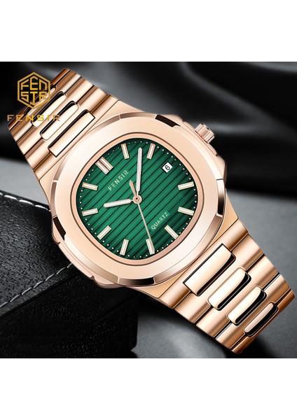 Stil 6 Nautilus Spor Erkek Saatler Moda Yüksek Dereceli Altın Çelik Bant Kuvars Yaratıcı Kol Saati Erkek Hediye Montre Homme Zegarek Meski (Yurt Dışından) fiyatları