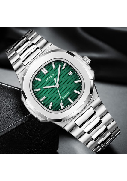 Stil 6 Nautilus Spor Erkek Saatler Moda Yüksek Dereceli Altın Çelik Bant Kuvars Yaratıcı Kol Saati Erkek Hediye Montre Homme Zegarek Meski (Yurt Dışından) fırsatları