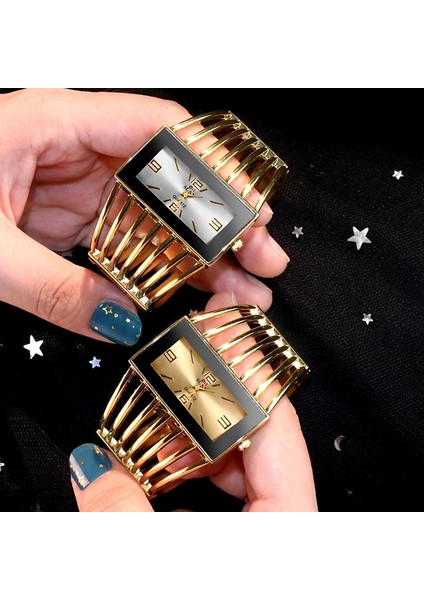 Altın 2 Yeni Moda Kadın Bilezik Saatler Lüks Altın Bayanlar Izle Paslanmaz Çelik Izle Kadın Kuvars Elbise Saatler Reloj Mujer Saat (Yurt Dışından) fırsatları