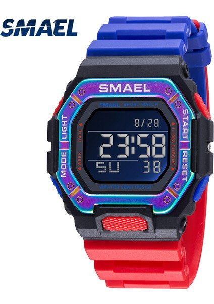 Kırmızı Smael Reloj Deportivo 2022 Yeni Dijital Erkek Saatler Erkekler Su Geçirmez Spor Izle Spor Pu Kol Saati Relojes Deportivos Zegarek (Yurt Dışından) fiyatları