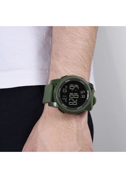 Siyah Moda Erkek LED Su Geçirmez Dijital Kol Saatleri Spor Izle Askeri Izle Erkekler Için Dijital Saatler Mens 2023 (Yurt Dışından) modelleri