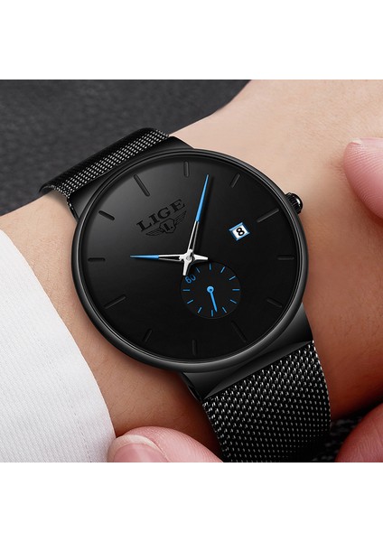 Siyah Mavi 2022 Yeni Kuvars Izle Kadın ve Erkek Saatler Lıge Üst Marka Ünlü Elbise Moda Saat Ultra Ince Bilek Izle Relogio Masculino (Yurt Dışından) fiyatları