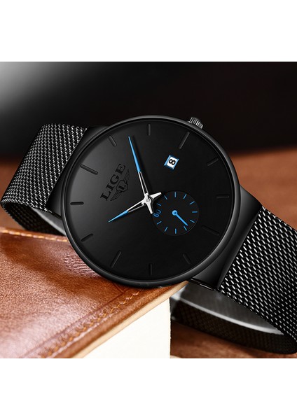 Siyah Mavi 2022 Yeni Kuvars Izle Kadın ve Erkek Saatler Lıge Üst Marka Ünlü Elbise Moda Saat Ultra Ince Bilek Izle Relogio Masculino (Yurt Dışından) modelleri