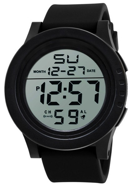 1-Black Dijital Erkek Saati Açık Spor Izle Saat Çok Fonksiyonlu Askeri Su Geçirmez Kol Saati Otomatik Elektronik Saat Erkekler Için (Yurt Dışından)