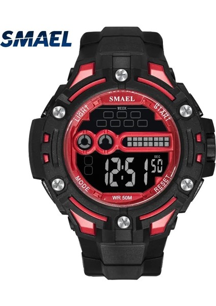 Yeşil Dijital Kol Saatleri Su Geçirmez Smael Izle Üst Marka Kronometre Montre Erkekler Saatler Dijital LED 1526 Erkek Askeri Saatler Spor (Yurt Dışından)