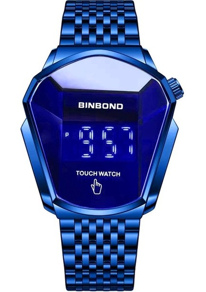 Dokunmatik Mavi Orijinal Bınbond Üst Marka Lüks Askeri Moda Spor Izle Erkekler Altın Bilek Saatler Adam Saat Rahat Chronograph Kol Saati (Yurt Dışından)