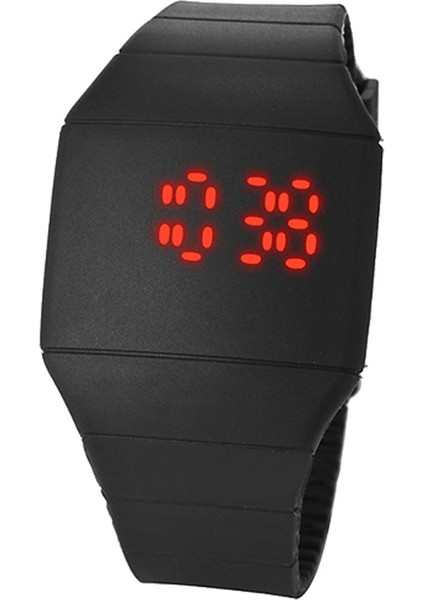 14888BLACK Moda Dokunmatik Ekran Saatler Erkekler LED Dijital Saatler Ultra Ince Moda Spor Saatler Erkekler Dijital Kol Saatleri Plastik (Yurt Dışından)
