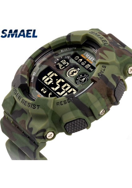 Rosegold Askeri Dijital Erkek Saatler Smael Yeni Moda Izle Dijital LED Saat 50 M Su Geçirmez Ordu Saatler Spor 8013 Camowatch Erkek Için (Yurt Dışından)