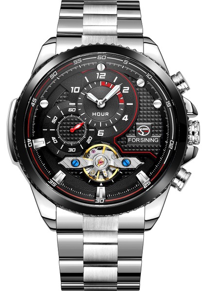 Gold Forsining, Içi Boş Otomatik Mekanik Saat ile Erkeklerin Boş Zamanlarını Mavi Mekanik Saatli Çelik Kol Saati ile Izliyor (Yurt Dışından) modelleri