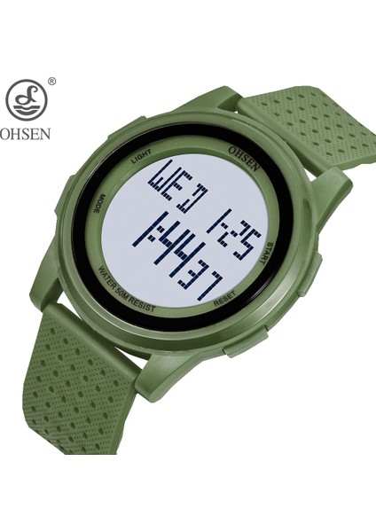 Beyaz Kol Saati Dijital LED Erkek Çocuk Izle Moda Yeşil Silikon Su Geçirmez Spor Unisex Kol Saati Reloj Hombre Alarm Kronometre Erkek Saat Hediye (Yurt Dışından) fiyatları