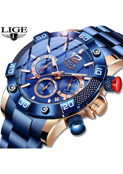 Siyah Gül S Lıge 2022 Yeni Moda Mavi Erkek Saatler Top Marka Lüks Saat Spor Chronograph Su Geçirmez Kuvars Izle Erkekler Relogio Masculino (Yurt Dışından) fiyatları