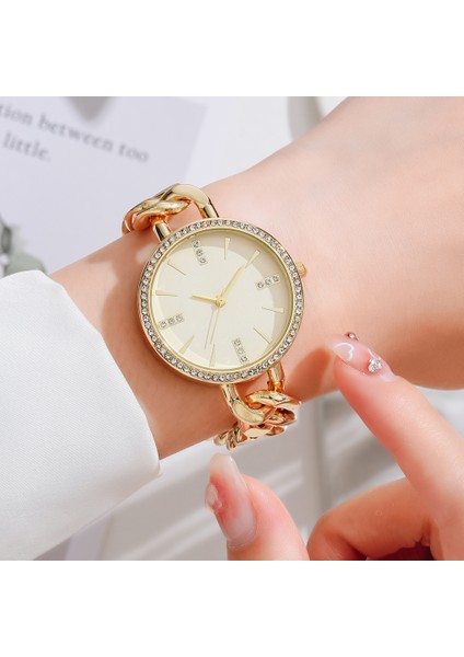 Bronz 2022 Lüks Marka Kadın Saatler Rhinestone Moda Çelik Bilezik Izle Casual Bayan Elbise Zarif Kuvars Kol Saati (Yurt Dışından) fiyatları
