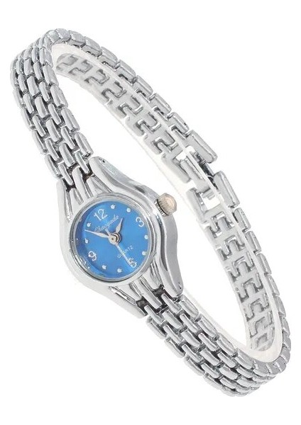Gümüş Mavi Yeni Altın Kadın Bilezik Izle Mujer Altın Relojes Küçük Kadran Kuvars Izle Popüler Kol Saati Kadın Bayanlar Zarif Saatler (Yurt Dışından)