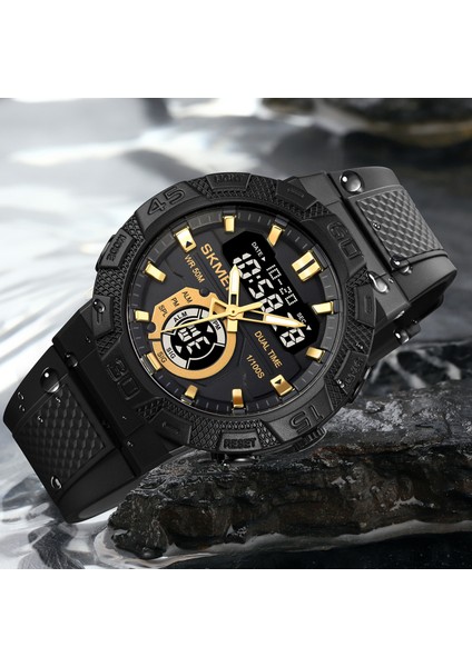 Skmeı Çok Fonksiyonlu LED Işık Dijital Spor Izle Erkek Casual Kronometre Clendar Saat 50 M Su Geçirmez Kol Saatleri Reloj Hombre (Yurt Dışından) fırsatları