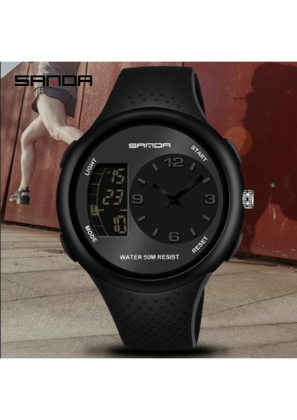 Siyah Sanda Siyah Spor Erkek Saatler Top Marka Lüks Askeri Dijital Kuvars Saatler Su Geçirmez Erkek Saat Relogio Masculino 763 (Yurt Dışından) modelleri