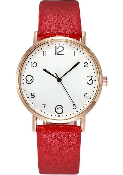 D Kadın Saatler Pu Deri Bant Siyah Kadran Analog Kol Saati Kadın Bilezik Saatler Kristal Saat Hediye Dijital Saat Reloj (Yurt Dışından)