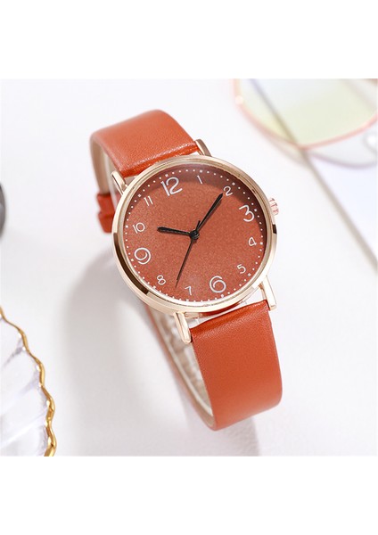 D Kadın Saatler Pu Deri Bant Siyah Kadran Analog Kol Saati Kadın Bilezik Saatler Kristal Saat Hediye Dijital Saat Reloj (Yurt Dışından)