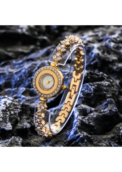 Altın Yeni Bilezik Saatler Kadın Wrap Etrafında Moda Bilezik Moda Elbise Bayanlar Kadının Kol Saati Relojes Mujer Saat Hediye Için (Yurt Dışından) fiyatları