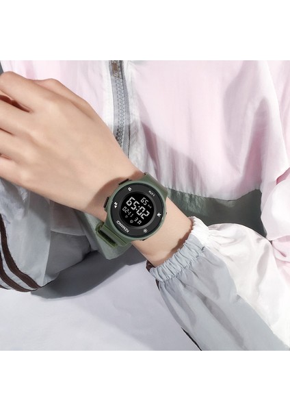 PY1024-1 Erkek Siyah Bilim ve Teknoloji Ortaokul Öğrencileri Erkek Trend Gençlik Su Geçirmez Gece Parlayan Spor Elektronik Saat (Yurt Dışından) indirimleri