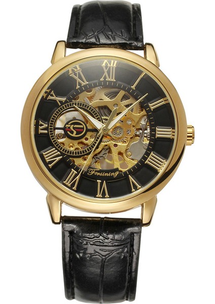 M3G2 Forsining Lüks Izle Adam Mekanik Kol Saatleri Erkekler Için Clockwork El Saati Mekanik Koca Saatler Reloj (Yurt Dışından)