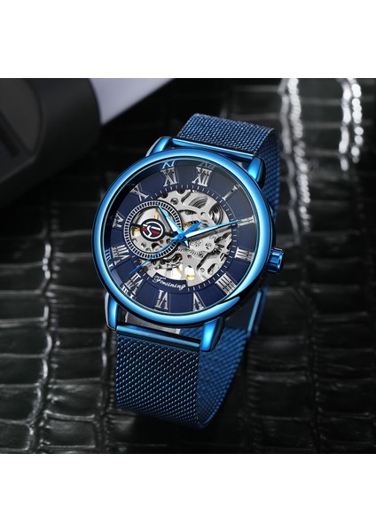M3G2 Forsining Lüks Izle Adam Mekanik Kol Saatleri Erkekler Için Clockwork El Saati Mekanik Koca Saatler Reloj (Yurt Dışından) modelleri
