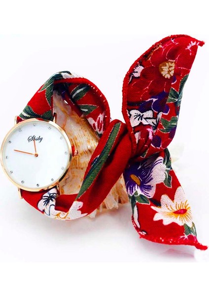Altın Koyu Mavi Shsby Yepyeni Stil Bayanlar Çiçek Kumaş Kol Saati Kadın Elbise Izle Moda Kız Rahat Kuvars Bilezik Saatler Kumaş Saat (Yurt Dışından) fiyatları