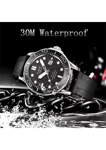 Altın Siyah 2022 Yeni Lıge Erkek Saatler Lüks Silikon Kayış Spor Su Geçirmez Kuvars Kol Saati Erkek Moda Dönen Çerçeve Tarih Izle (Yurt Dışından) fırsatları