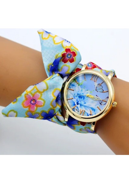 Altın 67 Shsby Yeni Kadın Saat Moda Lüks Bayanlar Kuvars Kol Saati Üst Marka Çiçek Kumaş Bilezik Izle Çiçek Kadın Saatler Reloj (Yurt Dışından)