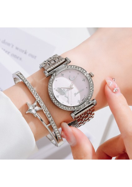 Gümüş Yeşil 2022 Yeni Gelmesi Lüks Kadın Saatler Moda Bilezik Izle Kadınlar Casual Saat Elbise Bayanlar Kuvars Kol Saati Relogio Feminino (Yurt Dışından) fiyatları