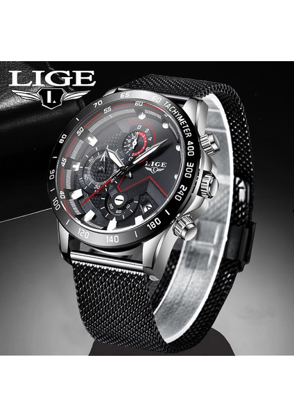 Gümüş Mavi Lıge Benzersiz Tasarım Erkekler Izle Lüks Moda Su Geçirmez Erkek Saatleri Chronograph Aydınlık Paslanmaz Çelik Iş Kol Saati (Yurt Dışından) modelleri