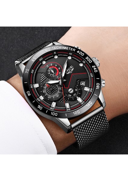 Gümüş Mavi Lıge Benzersiz Tasarım Erkekler Izle Lüks Moda Su Geçirmez Erkek Saatleri Chronograph Aydınlık Paslanmaz Çelik Iş Kol Saati (Yurt Dışından) fırsatları