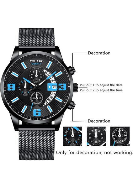 Gösterildiği Gibi 8 Moda Erkek Saatler Lüks Paslanmaz Çelik Hasır Kemer Kuvars Izle Erkekler Iş Rahat Deri Kayış Izle Relogio Masculino (Yurt Dışından) modelleri