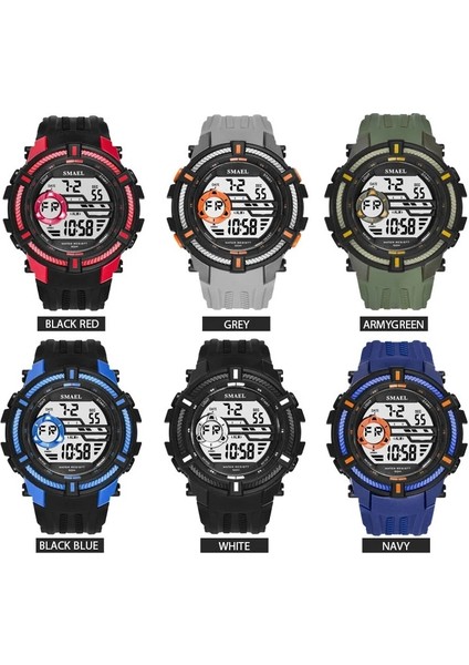 Siyah Mavi Smael Izle 50 M Su Geçirmez Spor Saatler Askeri Erkekler Büyük Arama S Şok Relojes Hombre Rahat LED CLOCK1616 Dijital Kol Saatleri (Yurt Dışından) indirimleri