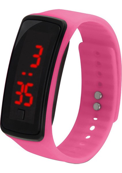 D Spor Izle Elektronik LED Dijital Saat Jöle Ultra-Ince LED Saat Erkekler Kadınlar Için Kare Ekran Spor Izle Relogio Masculino (Yurt Dışından)