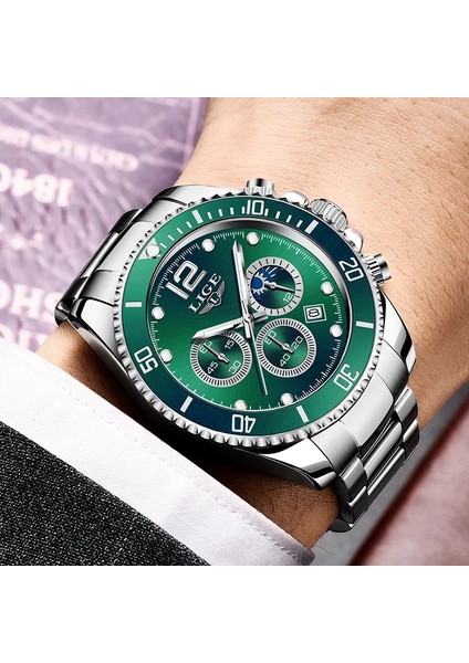 Altın Mavi Lıge Erkek Izle Iş Su Geçirmez Tarih Saatler Moda Çok Fonksiyonlu Paslanmaz Çelik Kuvars Spor Izle Relogio Masculino + Kutu (Yurt Dışından) modelleri