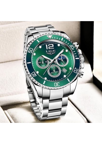 Altın Mavi Lıge Erkek Izle Iş Su Geçirmez Tarih Saatler Moda Çok Fonksiyonlu Paslanmaz Çelik Kuvars Spor Izle Relogio Masculino + Kutu (Yurt Dışından) fırsatları