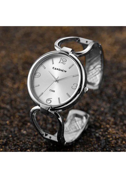 Gümüş Beyaz Üst Marka Bileklik Izle Kadınlar Için Altın Lüks Kadın Bilezik Saatler Moda Bayanlar Kuvars Izle Kadın Saat Wathes Reloj Mujer (Yurt Dışından)